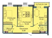 2-х комнатная квартира